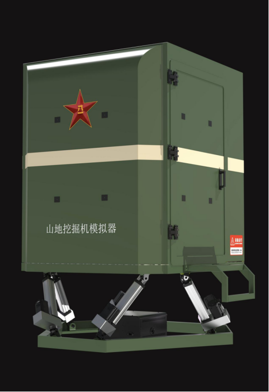 GJW112 山地挖掘机模拟器：带多声道音效与六向运动姿态，还原山地作业真实场景